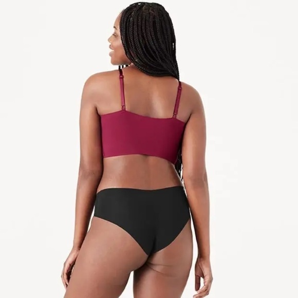 NWT True & Co True Body Lift Triangle Adjustable Strap Bra in Beet Red - Picture 4 of 9